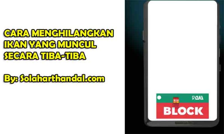 Gambar ilustrasi iklan yang muncul secara tiba-tiba di layar smartphone, dengan tombol 'block' atau 'block ads' untuk menghilangkan iklan tersebut