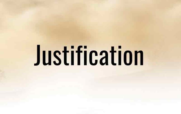 apa itu menjustifikasi