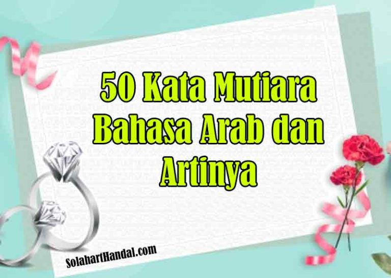 Kata Mutiara Bahasa Arab dan Artinya