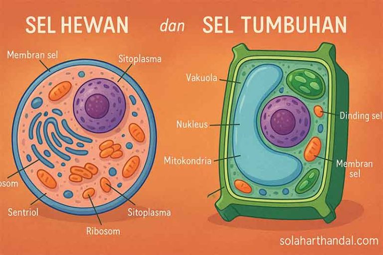 perbedaan sel hewan dan sel tumbuhan