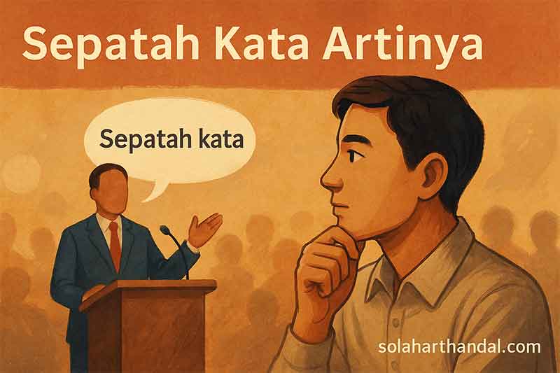 sepatah kata artinya