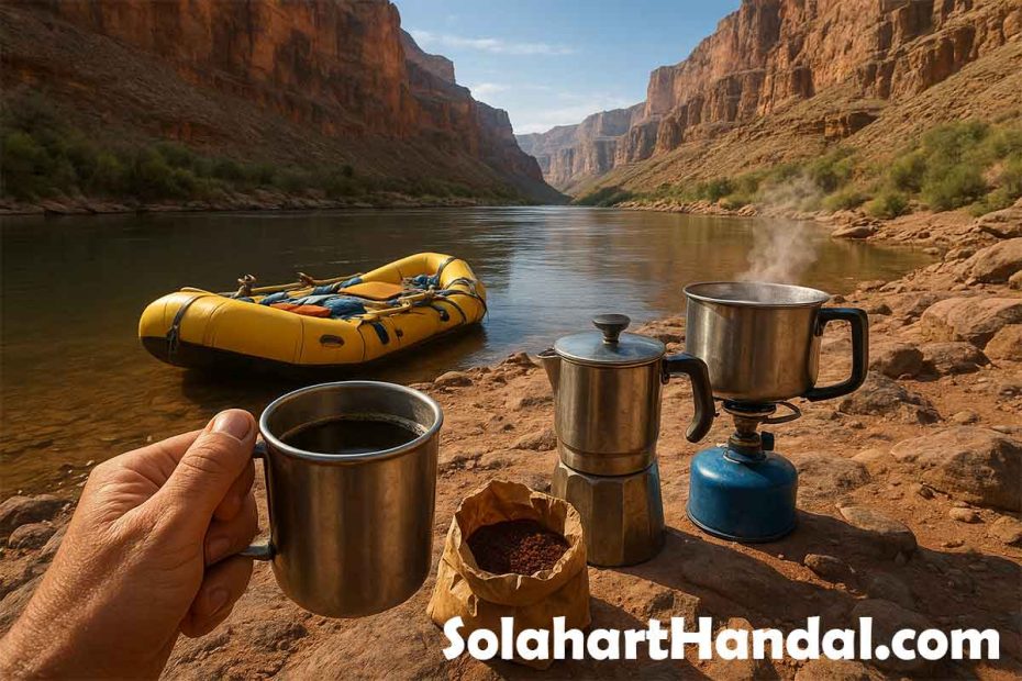 how to make coffee when rafting the grand canyon