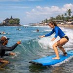 surfing lesson in canggu
