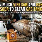how much vinegar and baking soda to clean gas tank