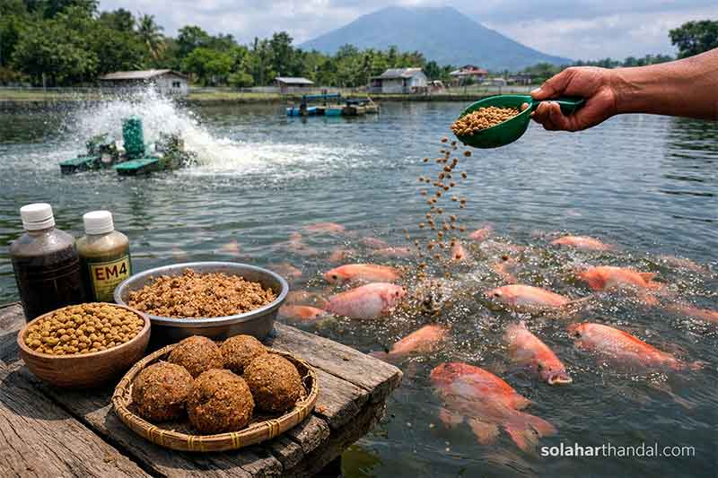 umpan ikan nila di tambak