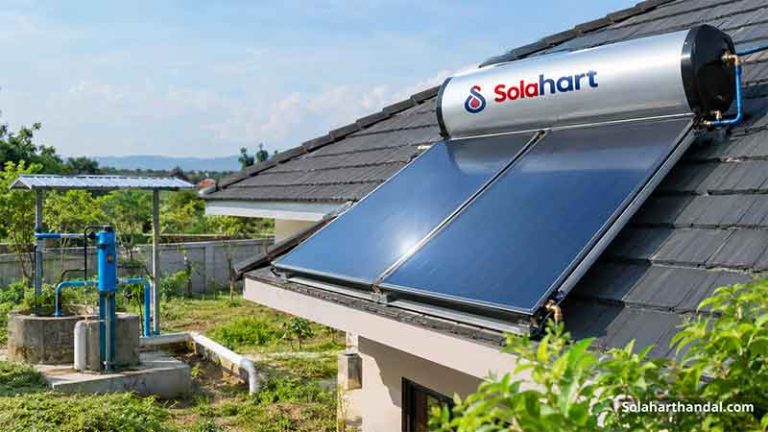 solar water heater untuk air sumur bor